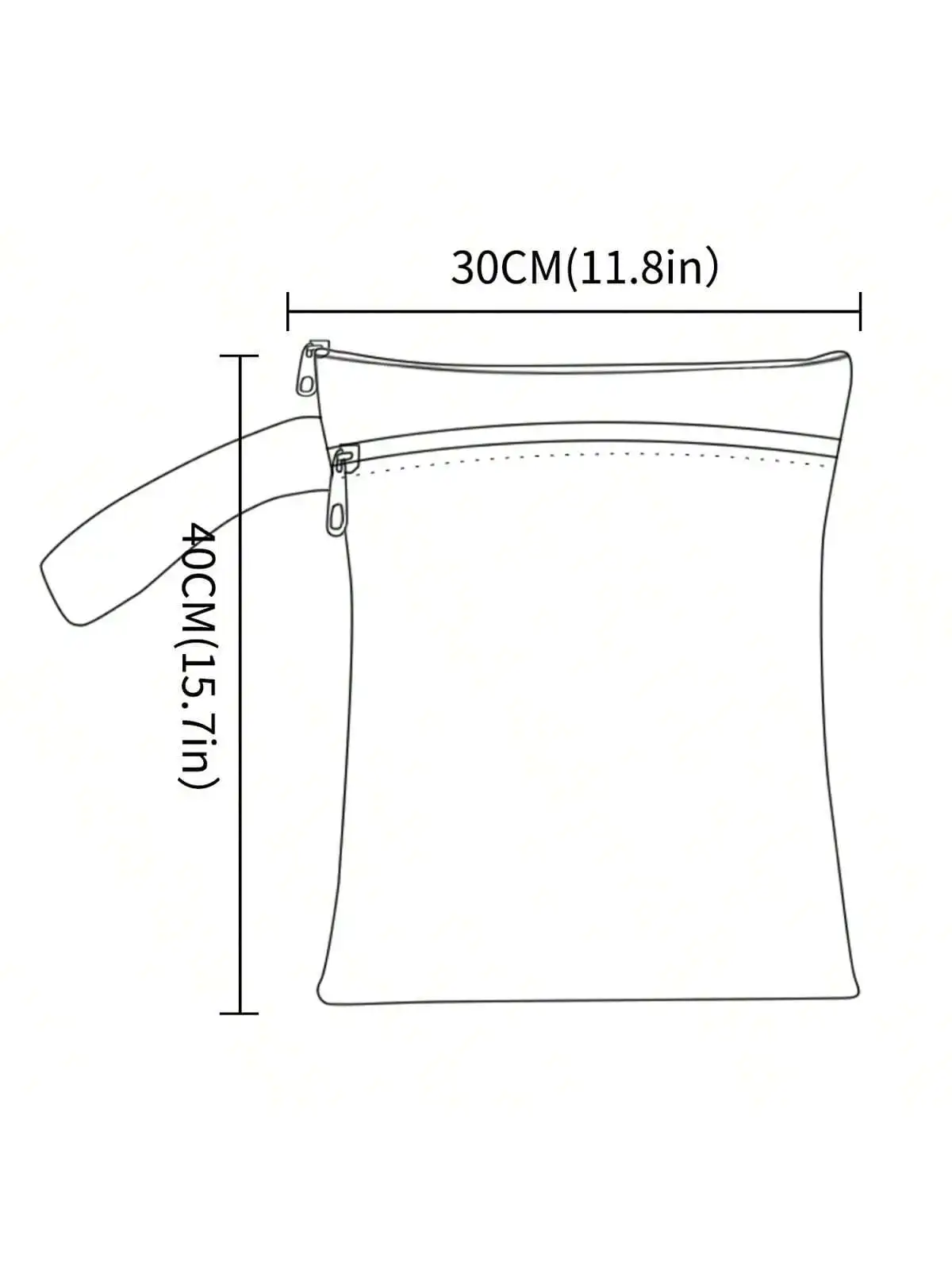 HappyFlute 1 قطعة حفاضات قابلة لإعادة الاستخدام بسحّاب رطب وجاف مقاوم للماء حقائب أطفال للسفر على الشاطئ وحمام السباحة وحفاضات الأطفال وصالة الألعاب الرياضية واليوجا