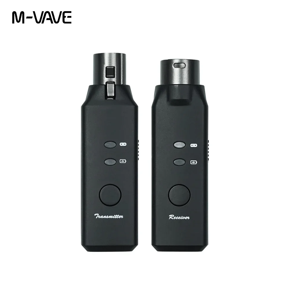 M‑VAVE WP‑7 Wireless Microphone System XLR Mic Transmitter Receiver Adapter Automatic Pairing For Dynamic & Condenser Microphone
