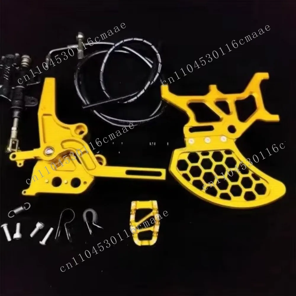 Rider LBX Foot Brake Kit with Foot Peg CNC Components for Improved Bicycle Performance