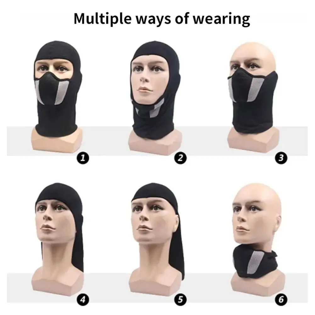 Balaclava Breathable Full Face Mask Ski Cycling Hunting Head Neck Cover Helmet Liner Cap Men Women Cold-Proof Thermal Scarf Hat