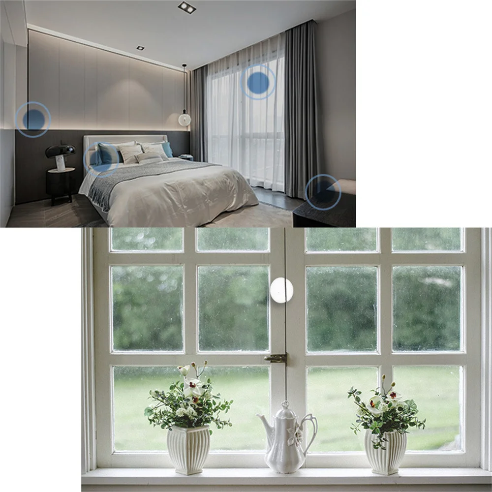 1/2PCS Door And Window Sensor Intelligent Technology Alarm System Enhance Security Home Anti-theft System Smart Home