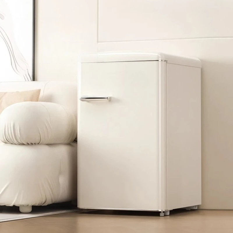 

Retro small refrigerator energy saving single door small household mini cosmetics =