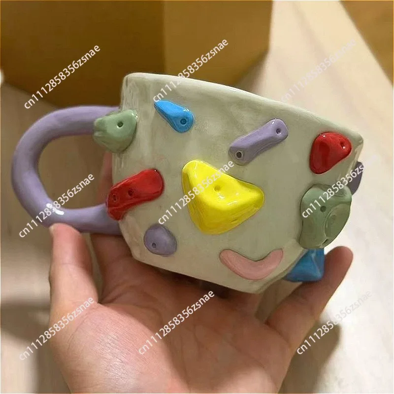 Rock climbing limited handmade mugs creative niche gifts, rock climbing enthusiasts Merry Christmas
