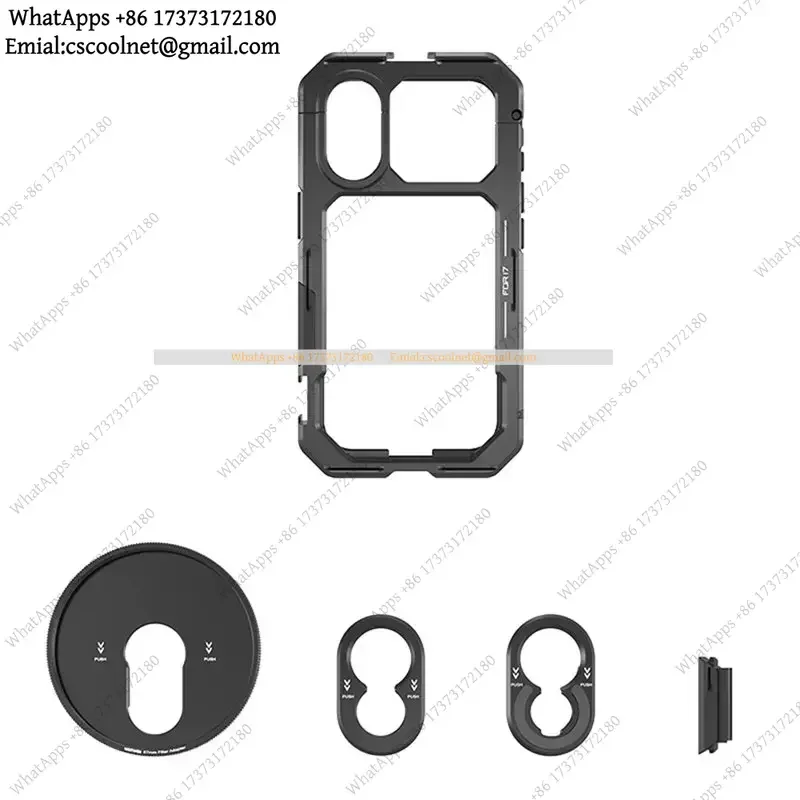 For 17mm Lens Backplate T Mount Cage Quick Release Video Rig Phone Stabilizer With 67mm Filter Ring Photography Accessories