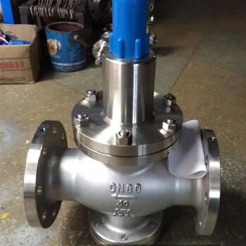 2026 hot sale Y42X/F-40P compressed air stainless steel spring film piston type water flange pressure reducing valve DN15-200