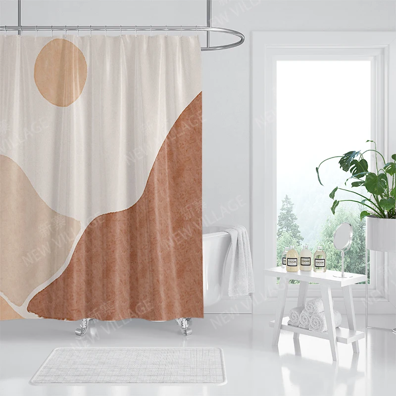 Waterproof fabric shower curtain Bathroom curtain accessories 180x200 Bath curtain for shower 240*200 nordic boho decor 240x200