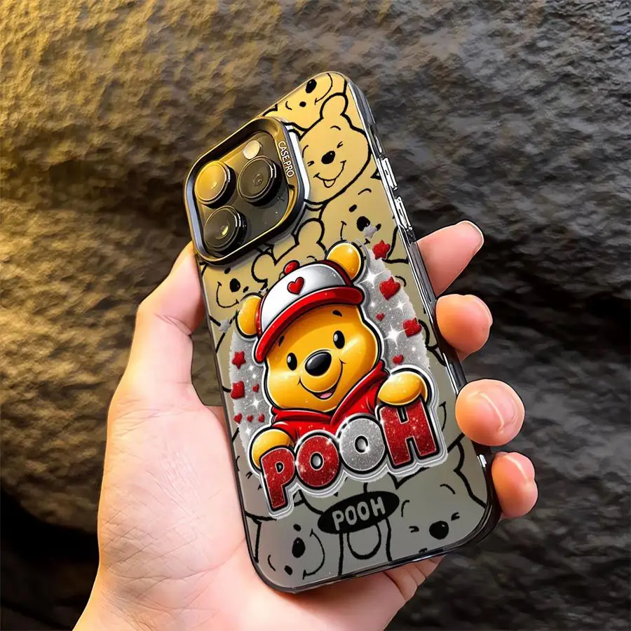 Cute Winnie the Pooh Stitch Case for OPPO Realme 5 8 8i 9i 10 11 Pro C12 C15 C20 C21Y C31 C33 C35 C53 C55 5G Matte Back Cover