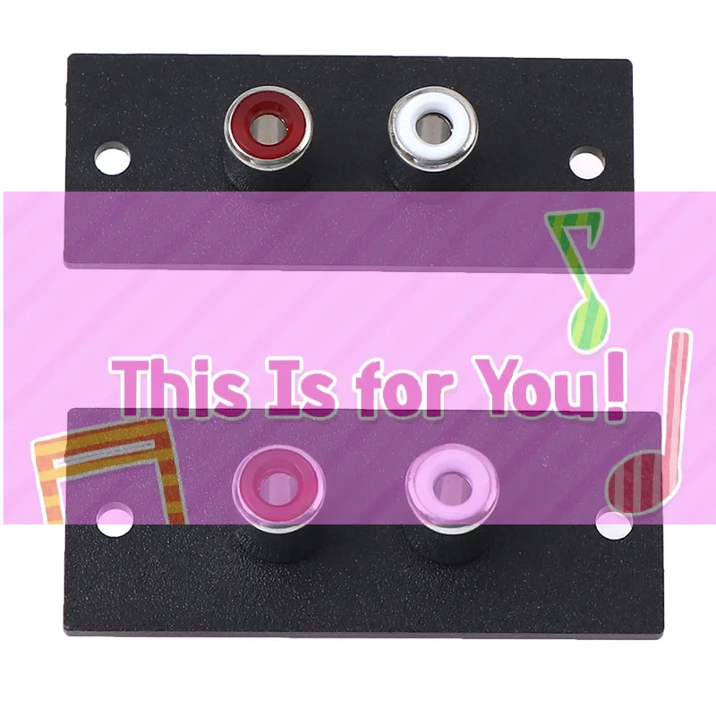 【HMA】2PCS 2 Way Rca…