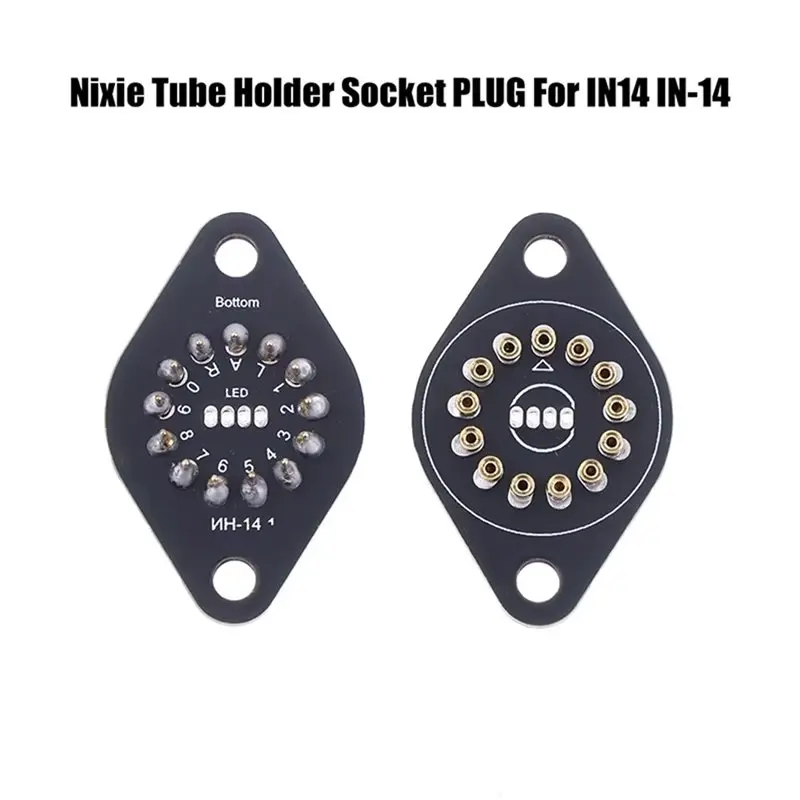 Superior-For IN14 Glow Clock Compatible 4PCS For In-14 Nixie Tube Sockets-PCB Mount Holder Plug For Retro Electronics