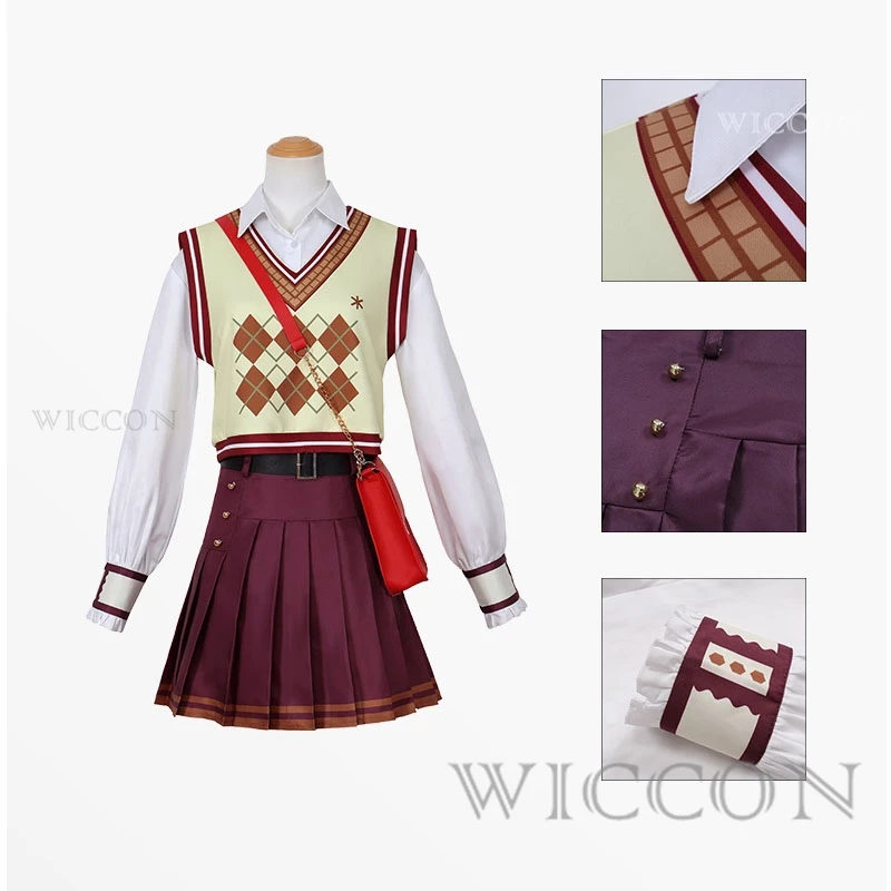 Project Sekai Colorful Stage PJSK Neo Shinonome Ena Tenma Saki Yoisaki Kanade Cosplay Costume Wig Girls Fashion Set ForHalloween