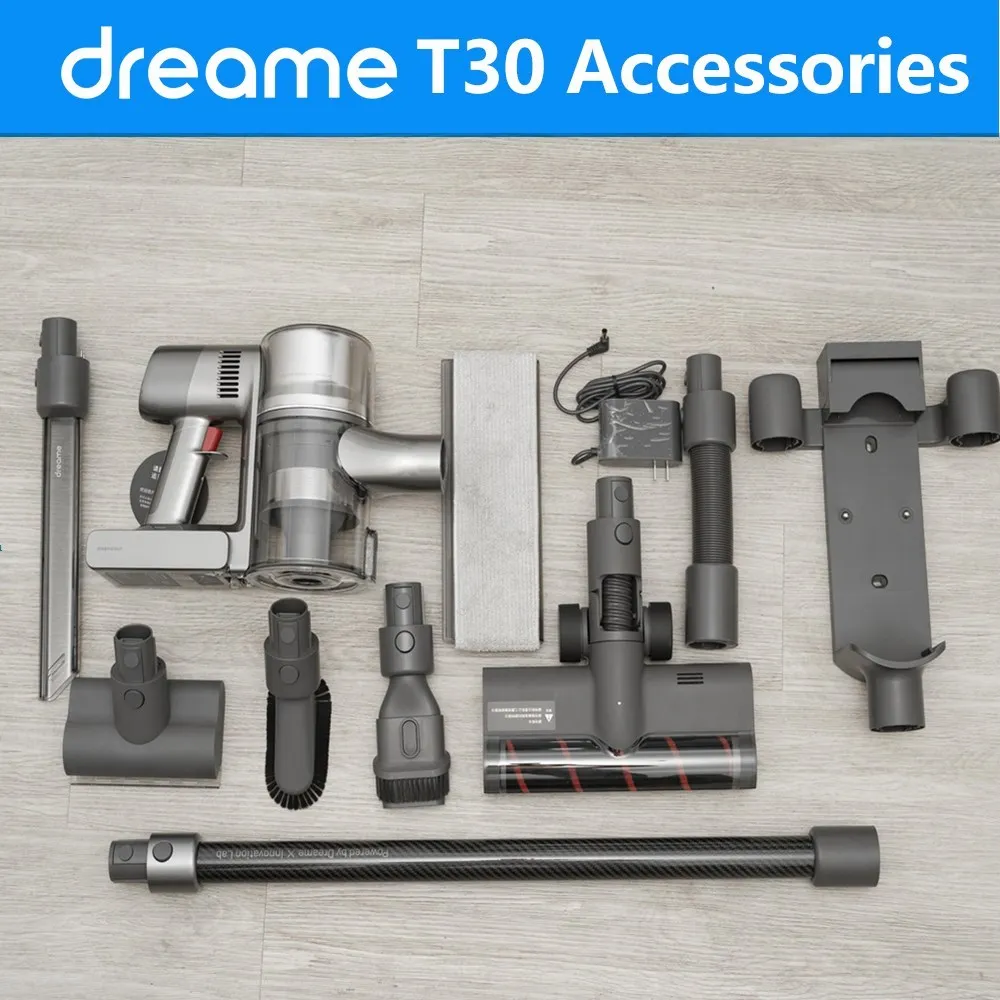 Original Dreame T30 T30neo Accessories HEPA Filter Roller brush Motor Dust cup Tube Host Main  Charging base