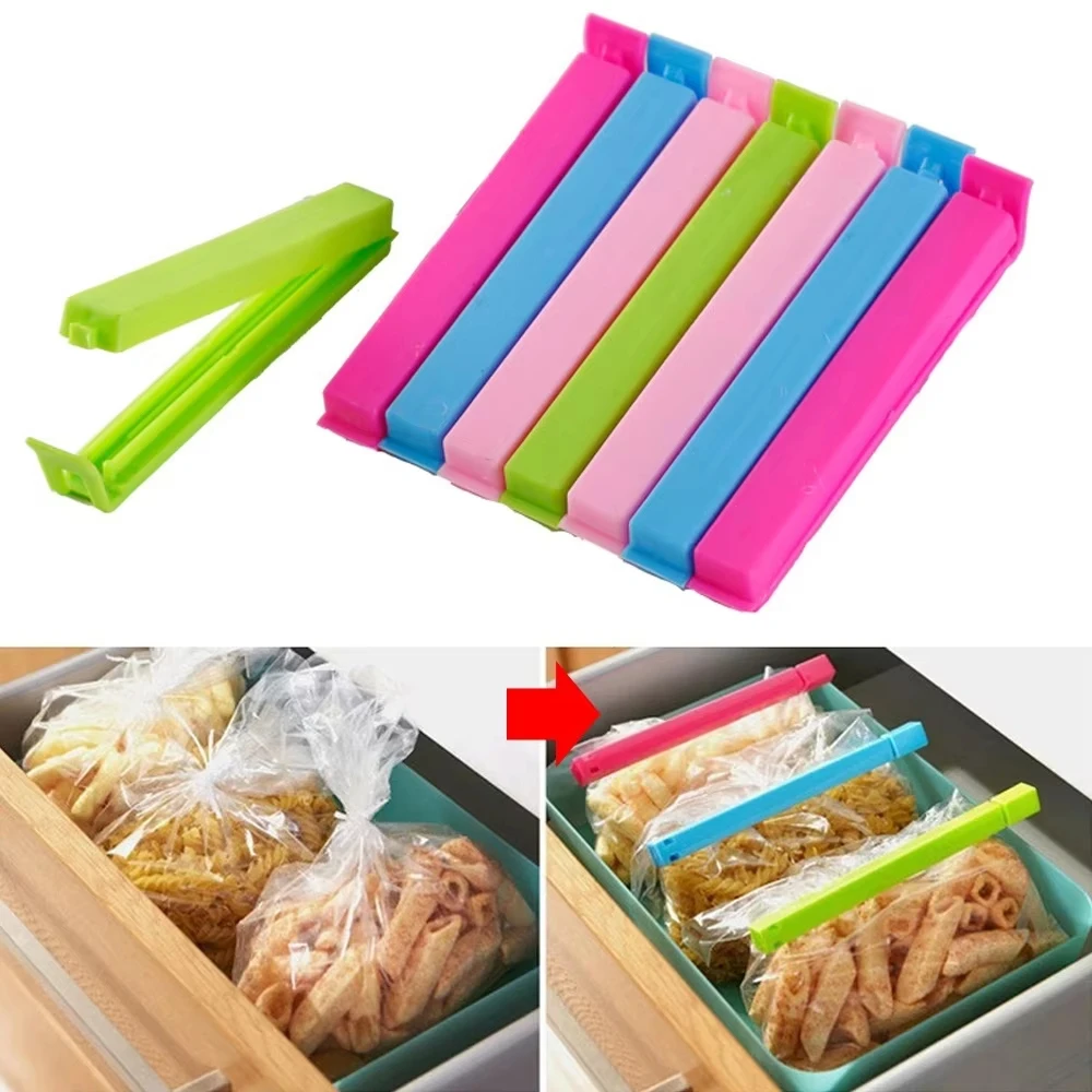10/20PCS Plastic Sealing Clips Snack Food Storage Bag Sealer Clips Portable Kitchen Fresh Keeping Clip Tea Milk Powder Food Bag