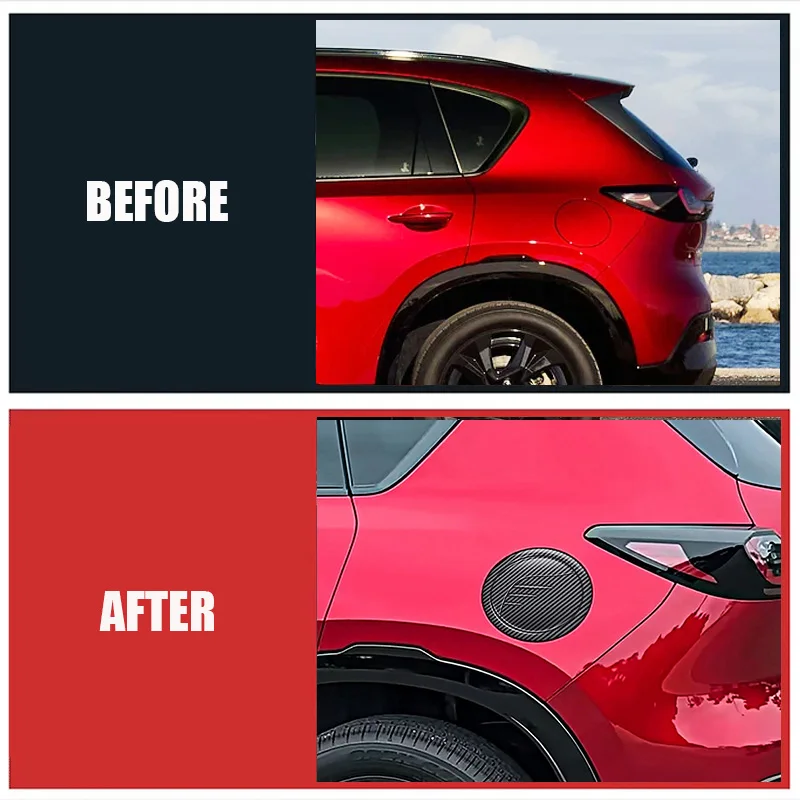 For Mazda CX-5 CX5 III 2025 2026 Left Side Car Fuel Tank Cap Panel Cover Trim Frame Decoration Sticker Accessories interior