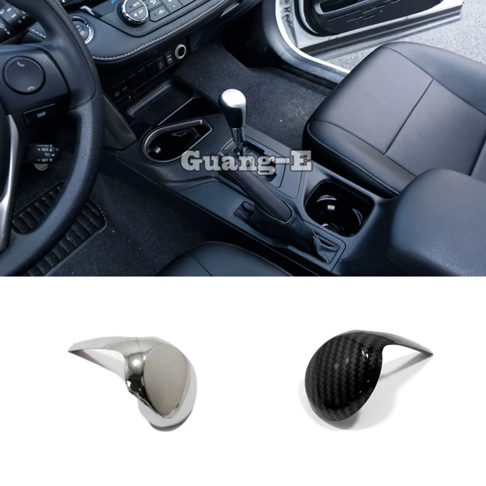 For Toyota Camry 2015 2016 2017 Car Accessories Head Sequin Gear Shift Knob Control Stickers Trim Frame ABS Stick Parts 1PCS