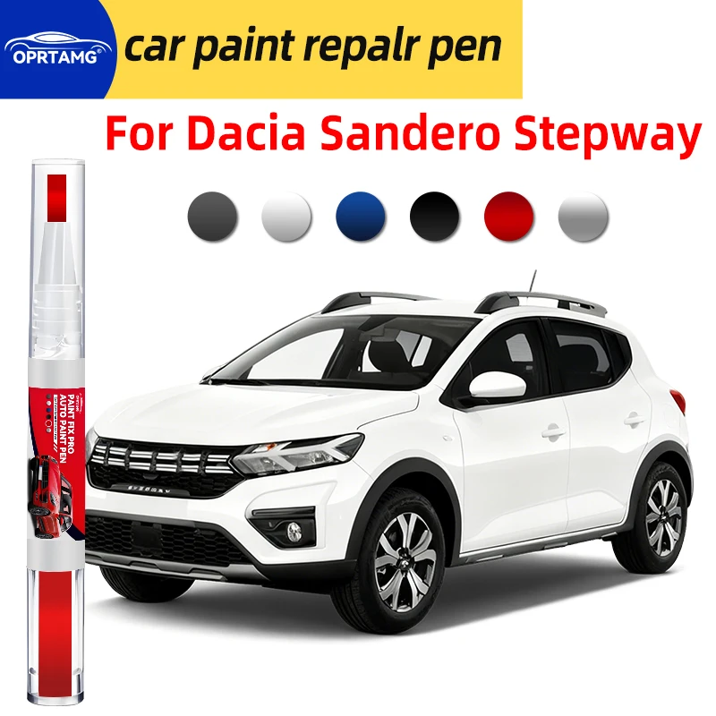 Caneta de retoque de pintura automotiva para Dacia Sandero Stepway 2013-2025, reparo de arranhões na pintura do carro, acessórios para reparo de carro