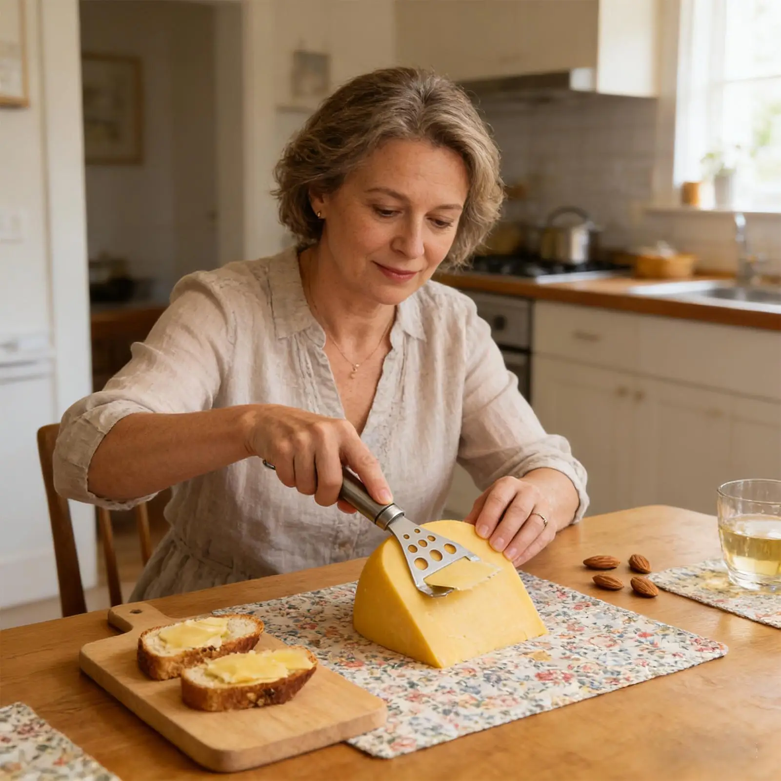 Manual Cheese Slicer Stainless Steel Comfort Grip Grater Cheese Cutter Slicer Hand Tools For Gruyere Raclette Mozzarella Butter
