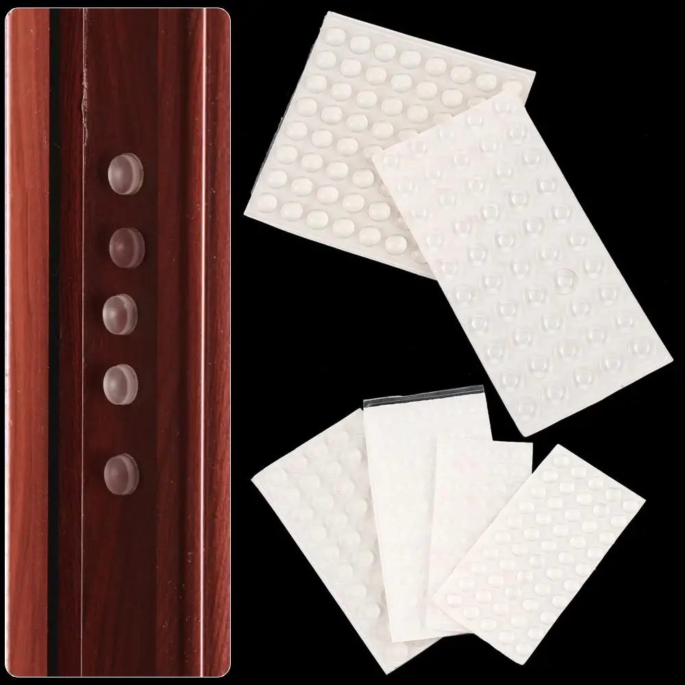 Practical Self Adhesive Damper Buffer Round Clear Silicone Cabinet Door Bumpers Door Stopper Furniture Pads Cushion