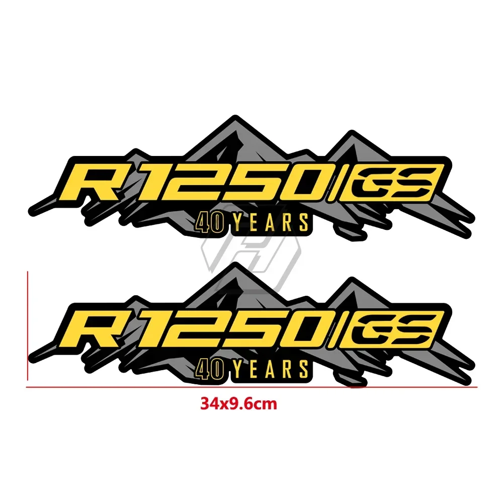 

Suitable for BMW R1200GS and R1250GS motorcycle modification aluminum box side PVC black and yellow color stickers