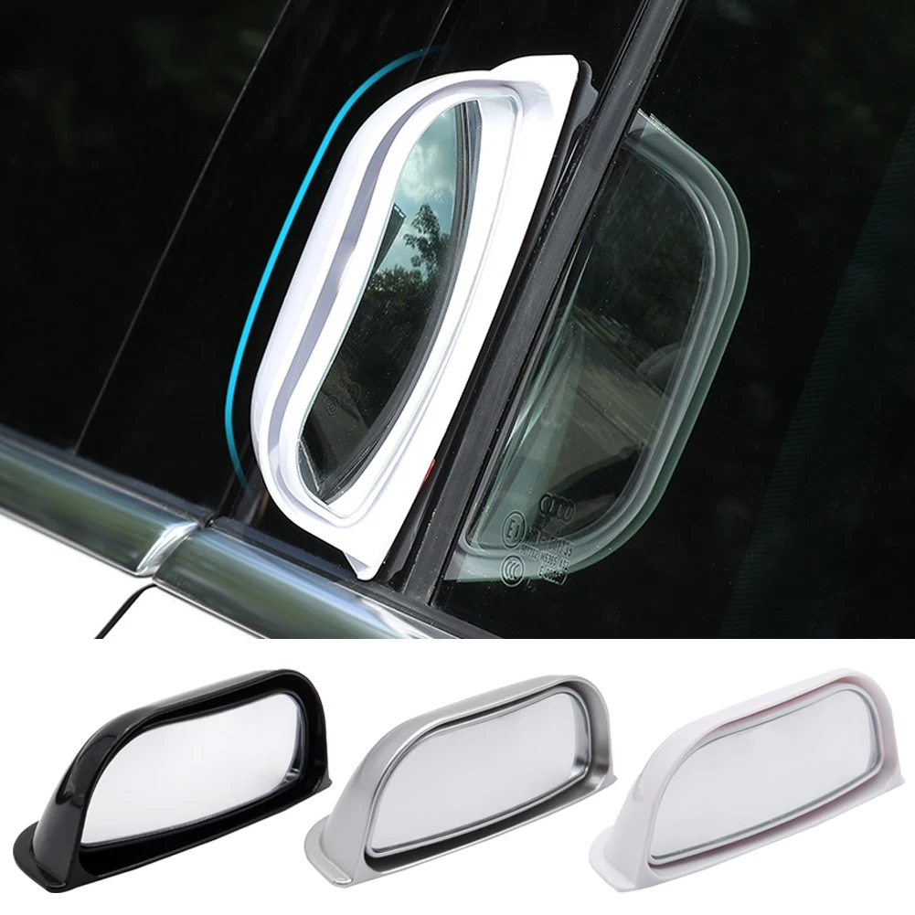 Car Rear View Mirror Universal Wide-angle Blind Spot Mirror B Pillar Rear Seat Auxiliary Observation Mirror Safety Driving