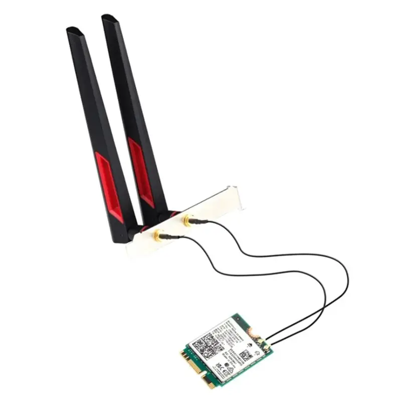

ABBG-For BE200 Wifi 7 M.2 Card Bluetooth 5.4 BE200NGW 2.4G/5G/6Ghz Wireless Adapter Network Card With Antennas(10Dbi) Dura