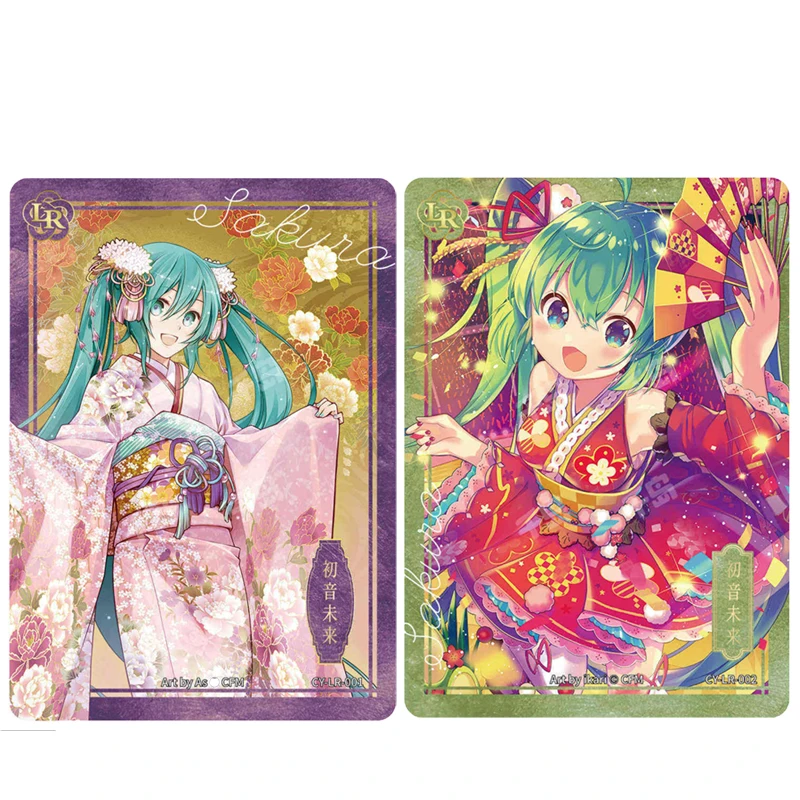 Hatsune Miku Collectible Cards Chinese Ancient Style LR-01-14 Boys\' Anime Christmas Birthday Gift Goddess Story Kagamine Rin