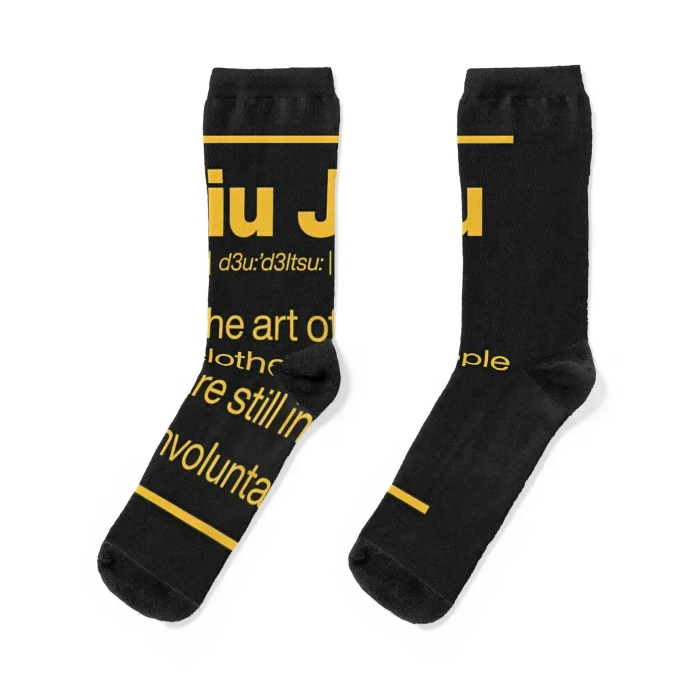 

Jiu Jitsu Involuntary Yoga Dictionary Definition Funny Gift TShirt52 Socks cycling Rugby Mens Socks Women's