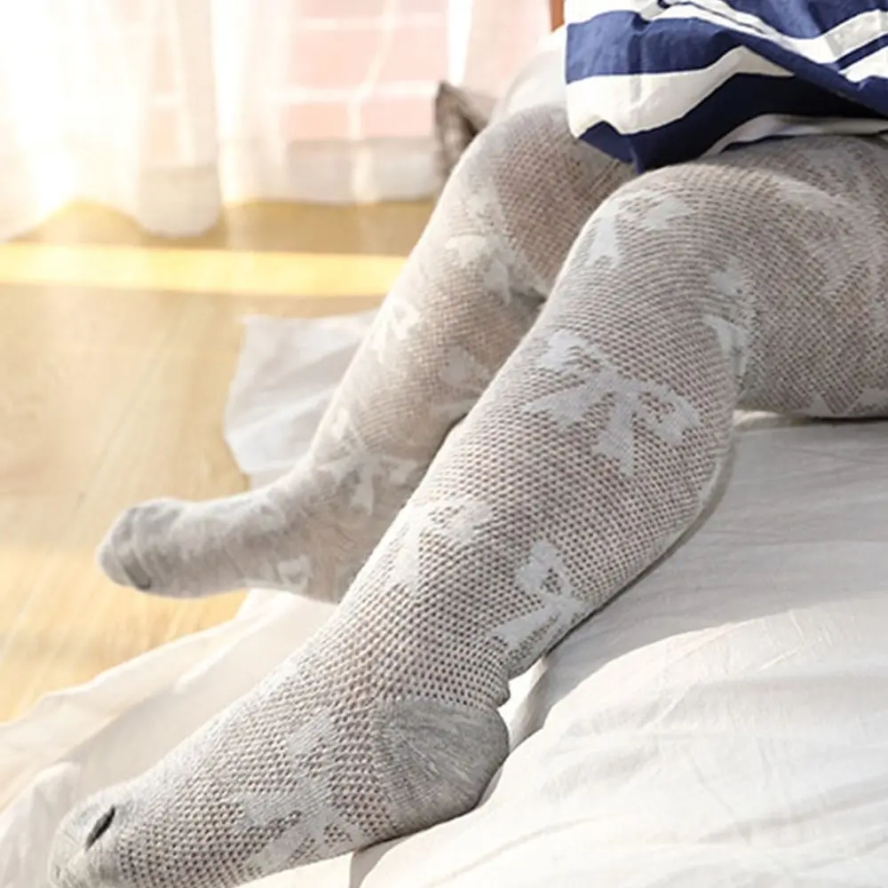 สีทึบLolitaกางเกงขายาวBreathableเจ้าหญิงถุงน่องสาวถุงน่องเด็กPantyhoseตาข่ายบางDance Tights Pantyhoseสีขาว