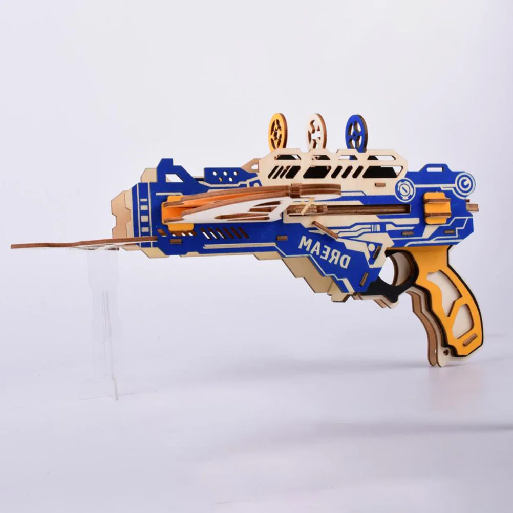 3D Wooden Puzzle Shape Diy Building Kit For Kids Educational Handcraft Wood Assembly Brain Teaser Game Developmental