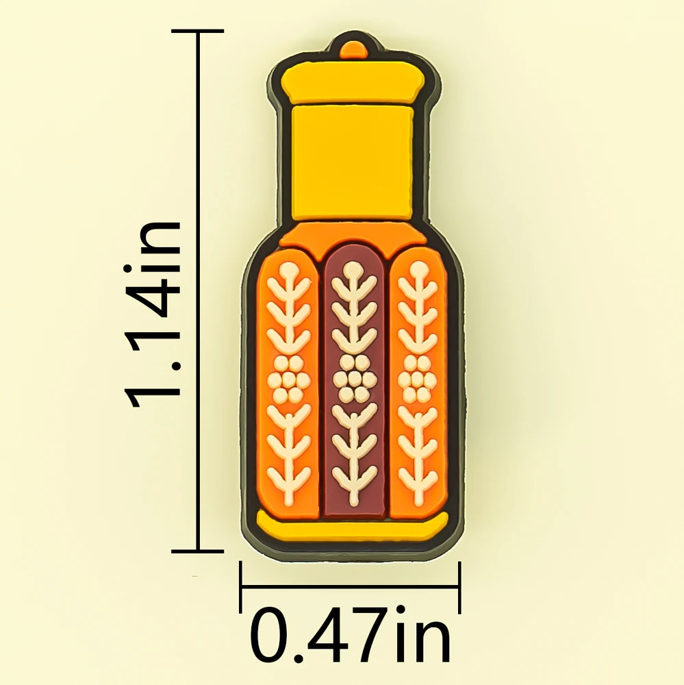 1/27 Uds. Decoración de zapatos de estilo saudita para sandalias, accesorios para zapatos con campana de comida, dijes, regalo para niños, se adapta a todos los zuecos