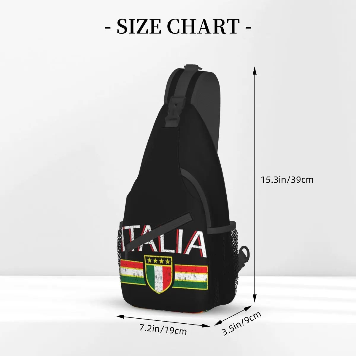 Petit sac à bandoulière italien, sangle de poitrine, initié, voyage, randonnée, sacs à dos, sac à livres décontracté, Italie