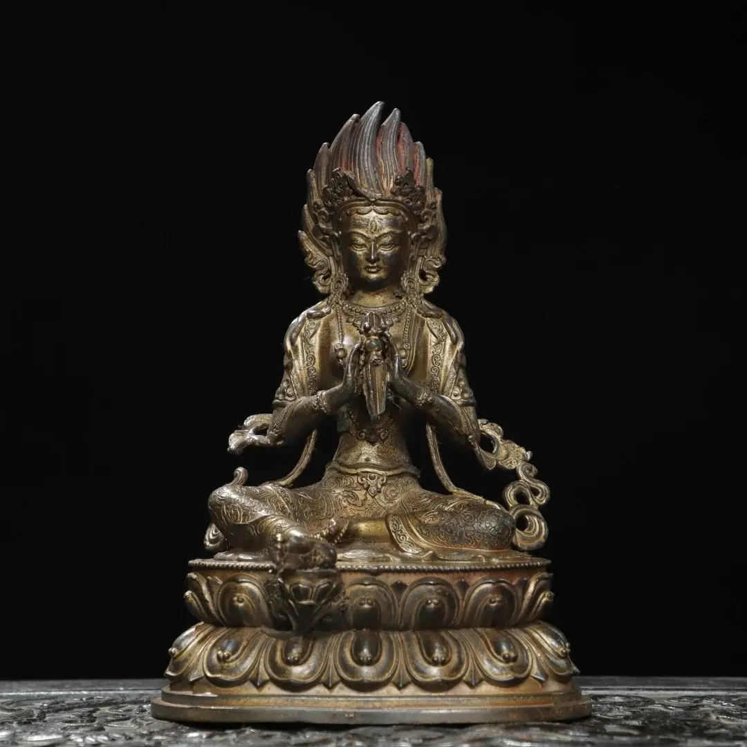Copper mud gold [King Kong] 21 cm high, 15 cm wide, 10 cm thick and weighs 0.9 kg