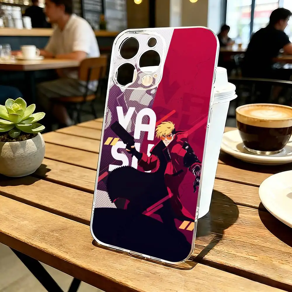 Прозрачный чехол для телефона Anime C-Cool Trigun Stampede для iPhone 17 16 15 14 13 12 11 Mini Pro Max Plus