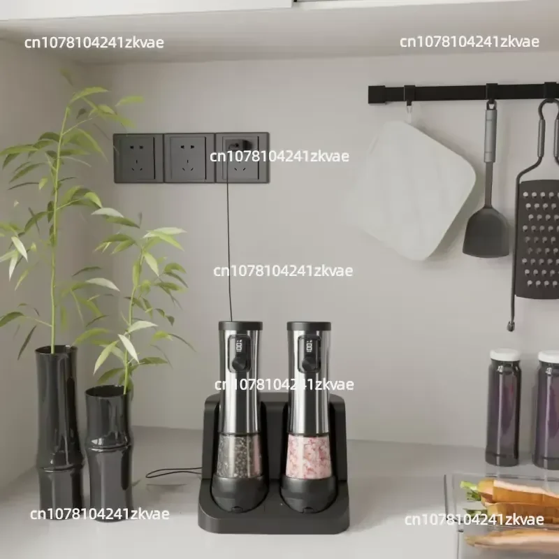 Electric Pepper Grinder Popular Pepper Black Pepper Salt Grinding Bottle Seasoning Bottle Jar Rechargeable