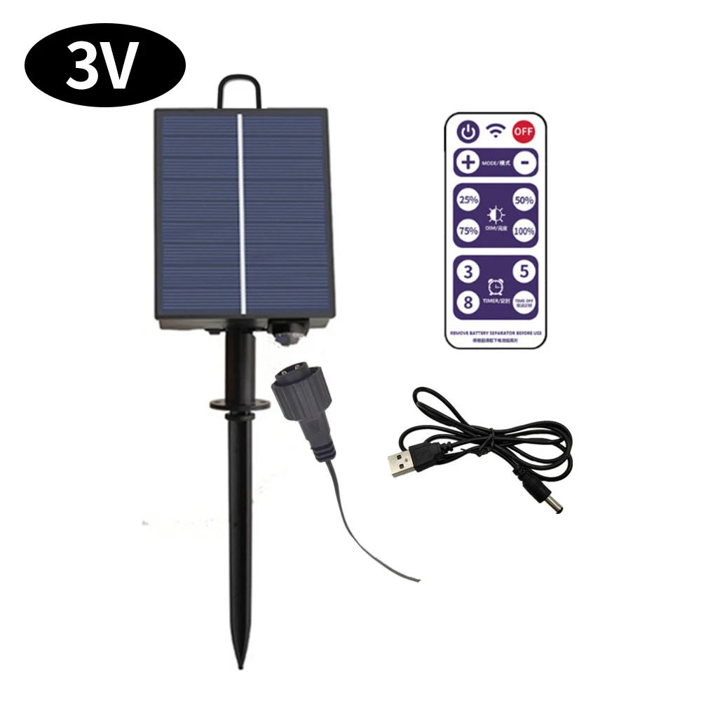 Solar Battery Box Kit Pack Powered Lithium Panel Light With Drill Digger Remote Control For Led String Strip Lamp 3V/24V DIY