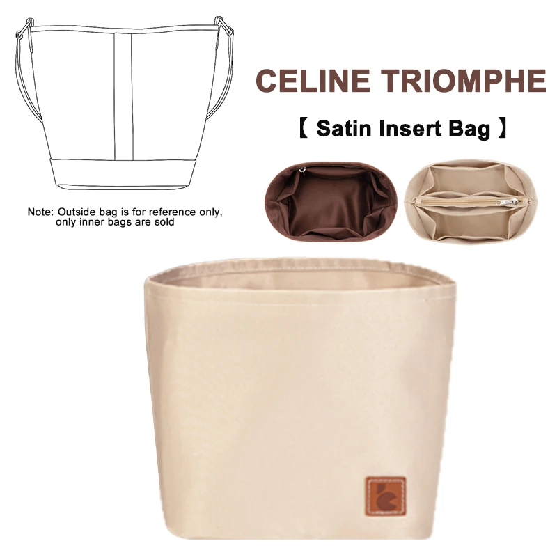 EverToner Bag Organizer Insert For Celin Triomphe Bucket Organiser Divider Shaper Protector Compartment Inner