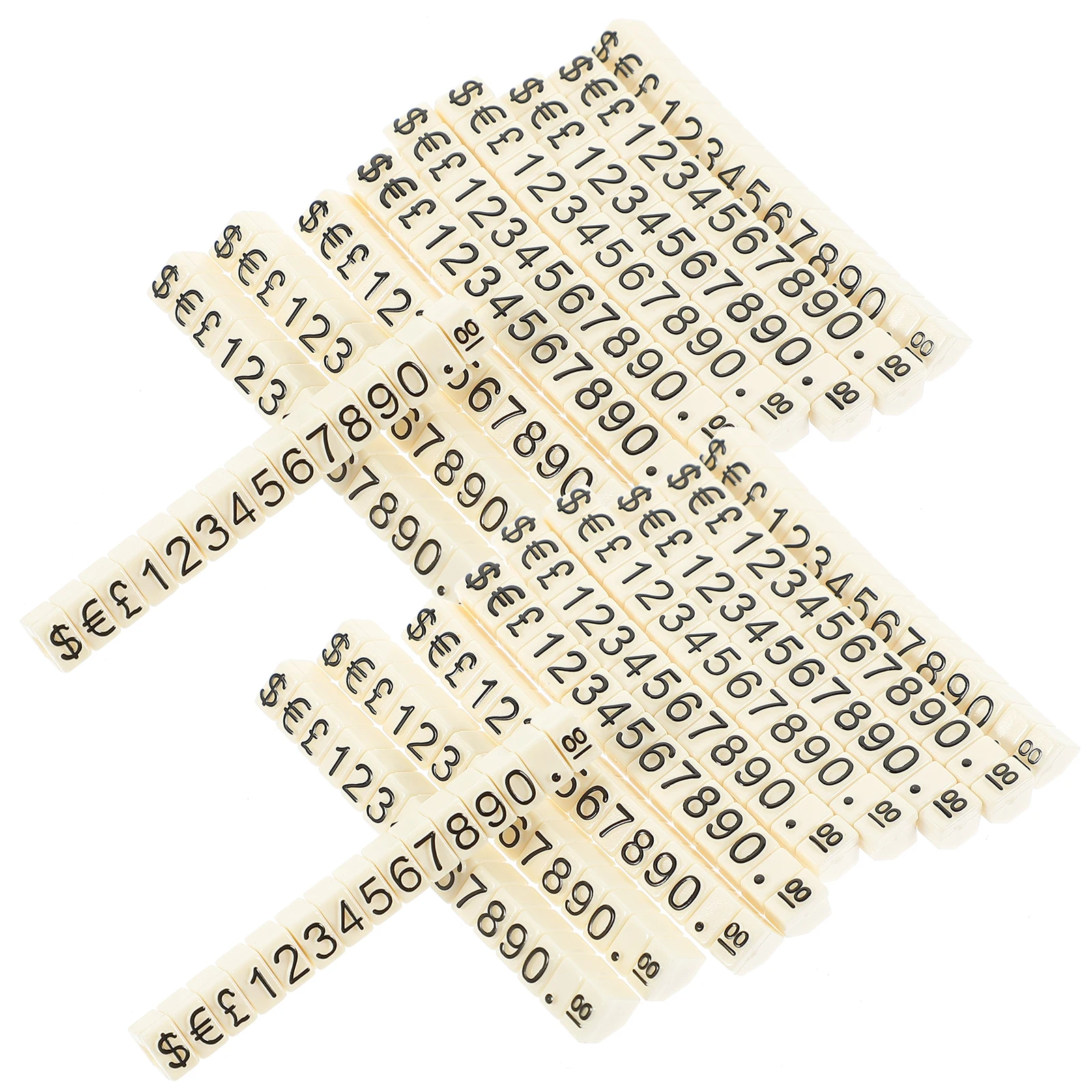 20 Pcs Price Tags Display Cube Sticker Label Stand Jewelry Tags Lightweight Aluminum Alloy Price Display Blocks Folder