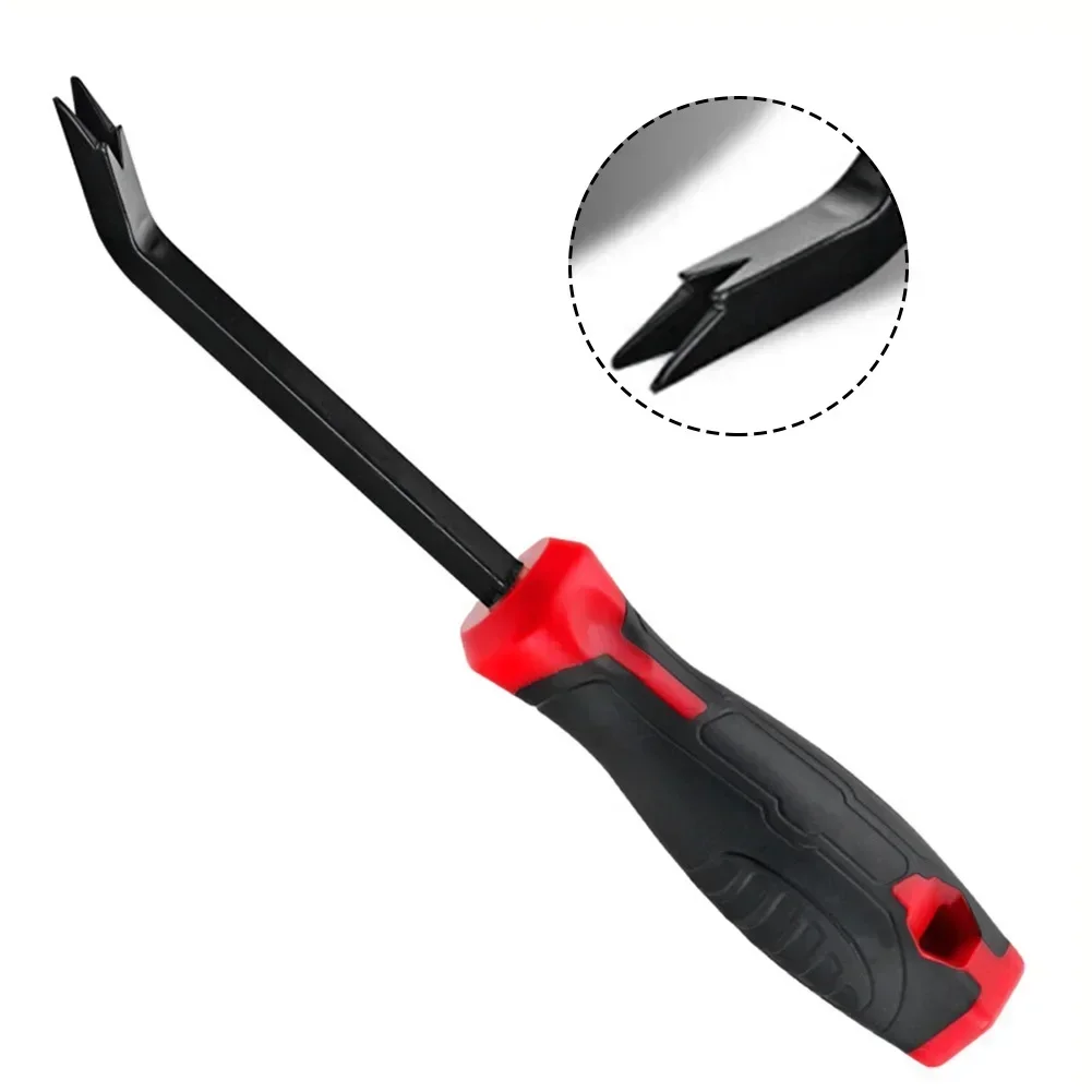 1Pc Woodworking Nail Puller Nail Remover Screwdriver Pry Bar 200*100*7mm For Carpenter Automobile Electrician Repair Hand Tool