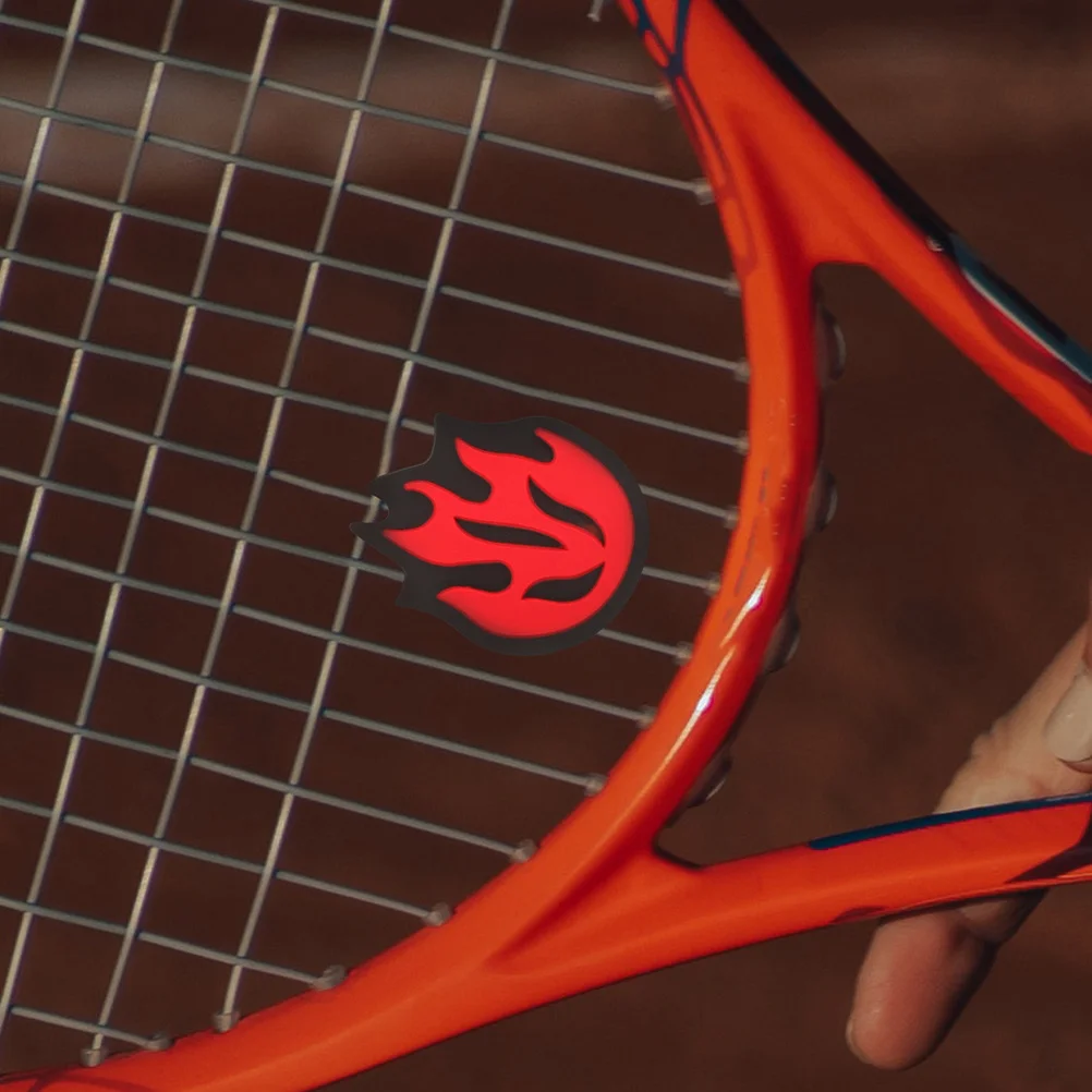 4 قطعة مضرب تنس الاهتزاز المخمدات لهب سيليكون امتصاص الصدمات لينة سيليكون مضرب المخمدات لمنافسة التدريب #1