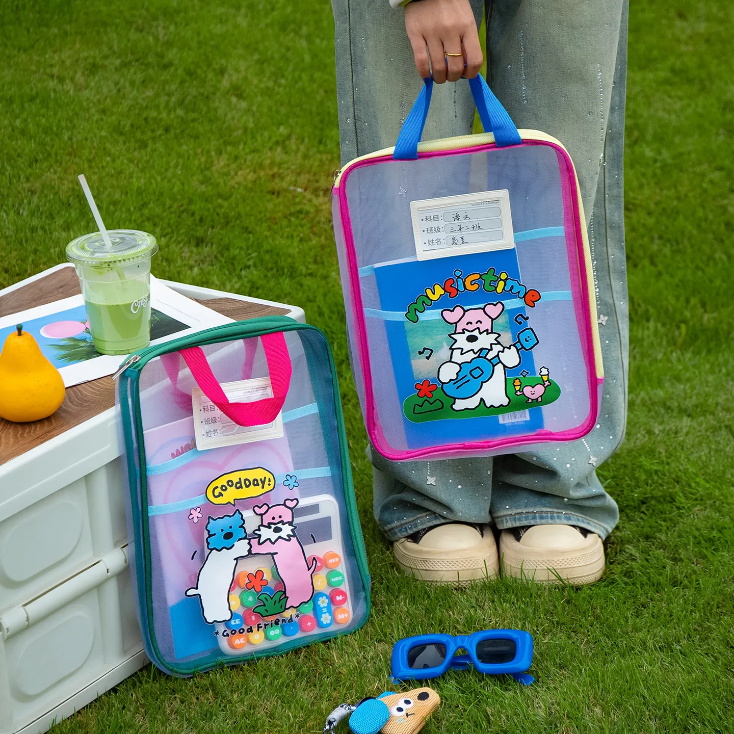 Stationery Warehouse - Borsa per documenti portatile con maniglia,