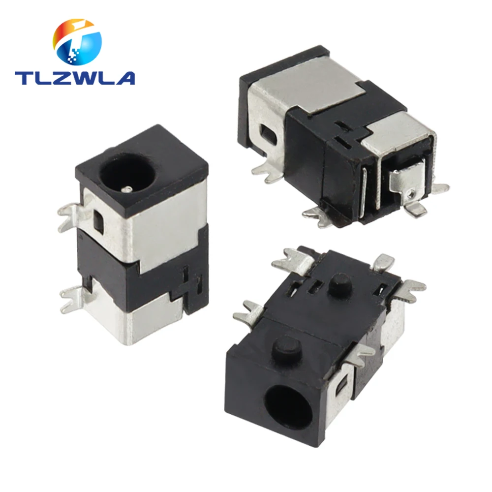 10PCS DC Power Socket Jack DC-011C DC011C 2.5x0.7mm SMT 5Pins 2.5mmx0.7mm