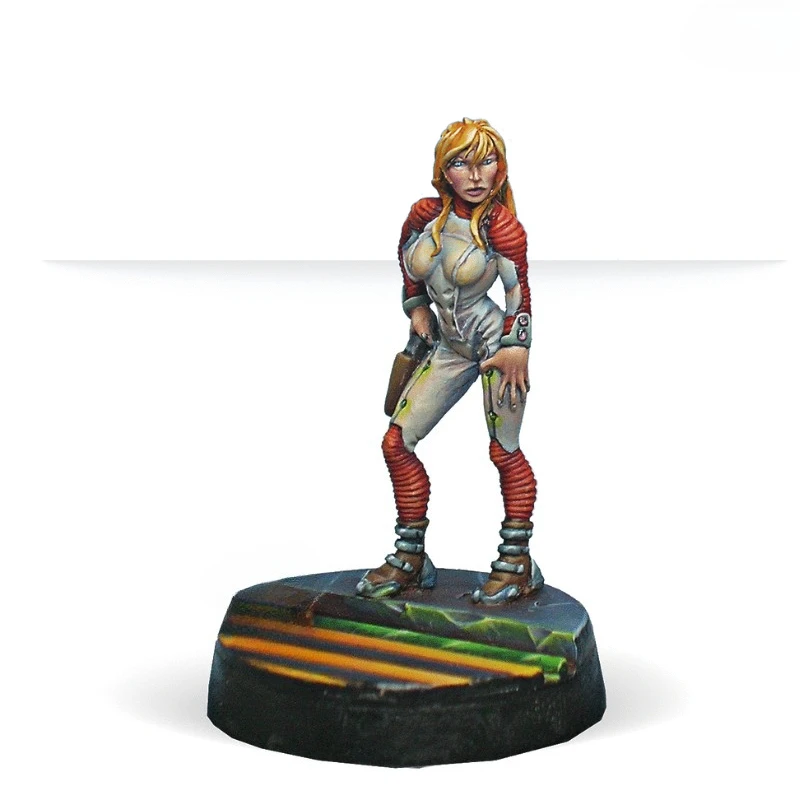 25mm Diecast Resin Assembled Model Kit War Game Chess Nomads Female Pilot Unassembled Unpainted