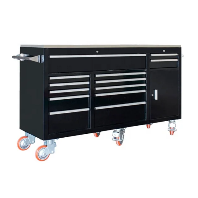 Garagem Ferramenta Peito Bancada, Metal Tool Cabinet