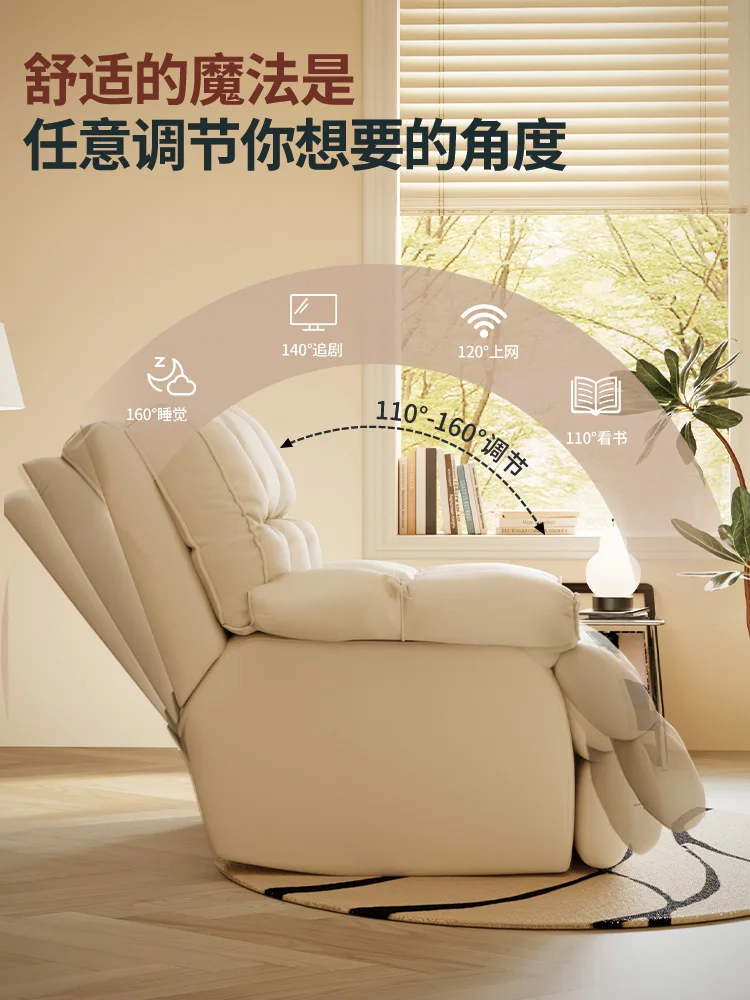 Sofá de tela para sala de estar, nuevo apartamento pequeño, reclinable y para dormir, individual, multifuncional, reclinable, 2025