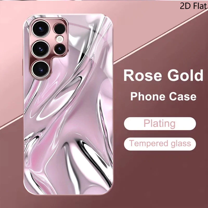 Texture For Samsung Galaxy S24 S25 S26Ultra S23 S22 S21PLUSFE A55 A54 A52 A35 A15 Phone Cover Shockproof Protective Back Cover