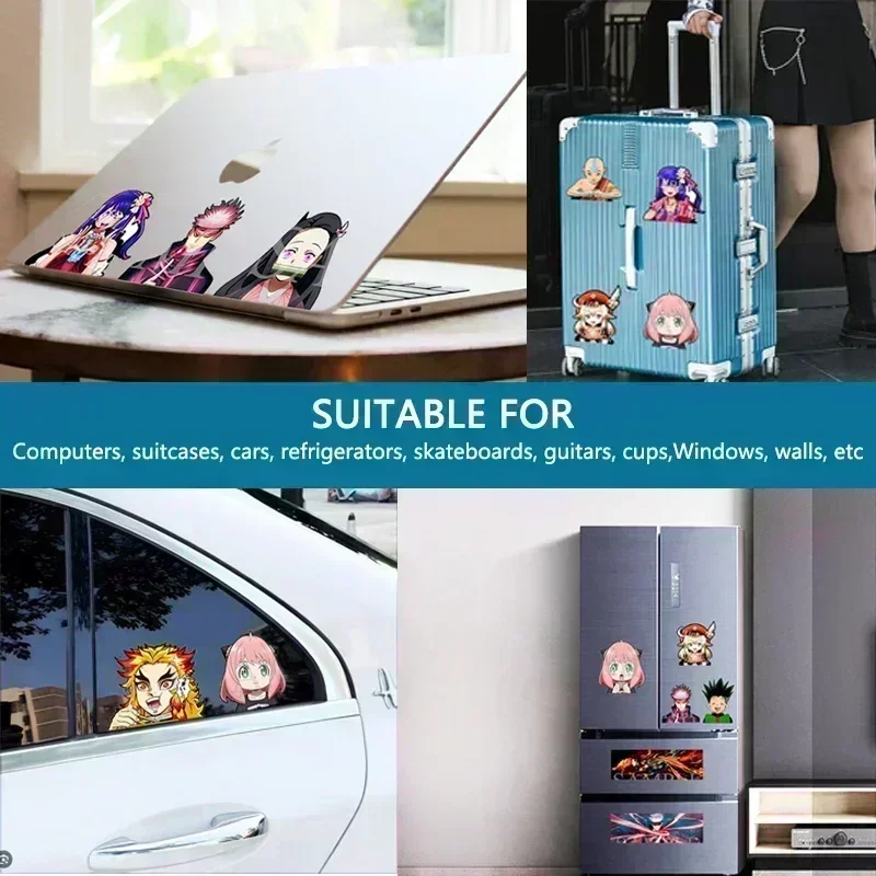 Demon Slayer Tanjirou3D Motion Anime Waterproof Sticker for Laptop,Refrigerator,Skateboard,Wall Decor Kid Toy Gifts