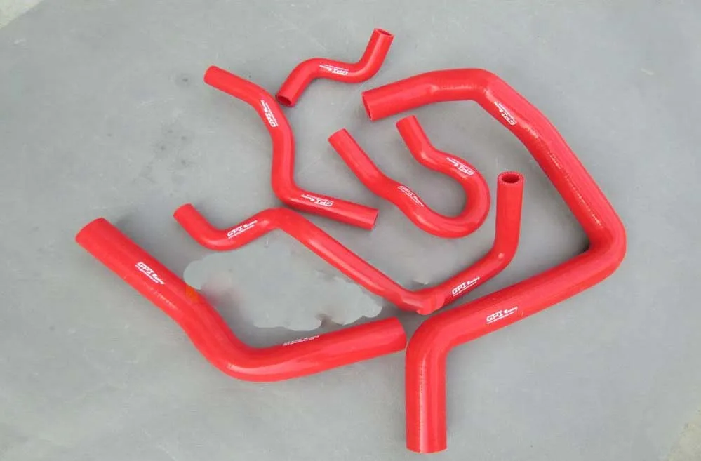 Red Silicone Radiator Hose For 1992-2000 Honda Civic EK4 / EK9 / EG6 / EG9 chassis with B16/B18 series VTEC engine 1998 1999