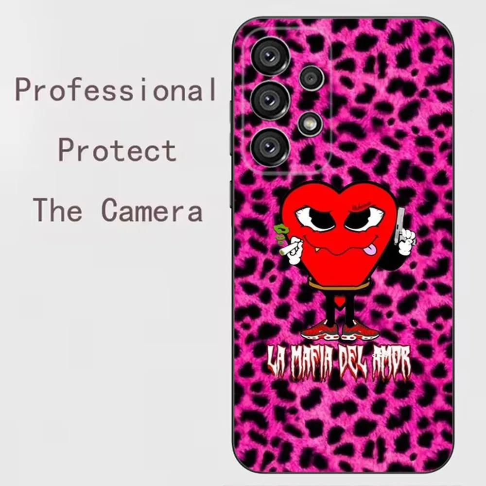 La Mafia Del Amor Love Mafia Phone Case For Samsung Galaxy A13,A21s,A22,A31,A32,A52,A53,A71,A80,A91 Soft Black Shell