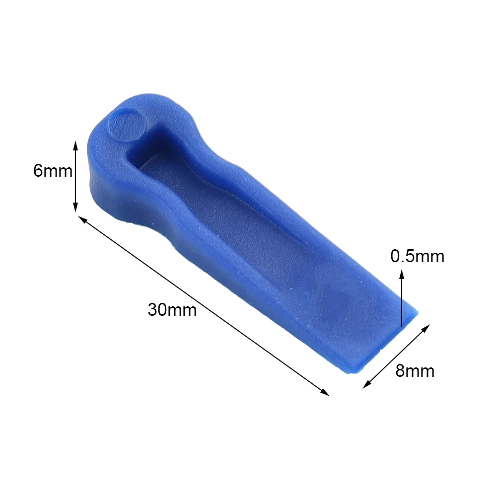 100Pcs Plastic Tile Spacers Reusable Positioning Clips Wall Flooring Tiling Tool Kit Spacers Locator Leveler Level Blue / Green