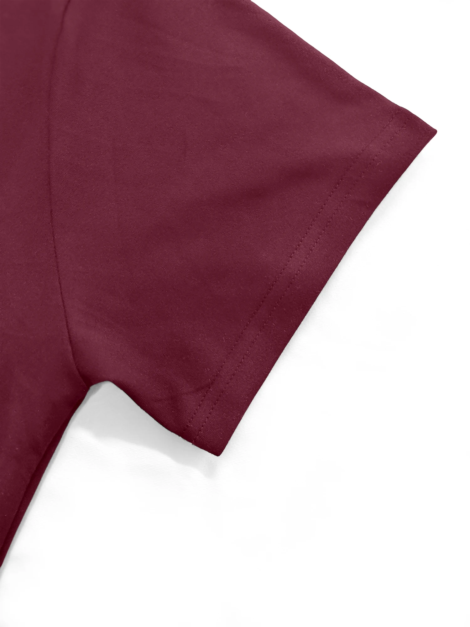 Bodycon-polojurk voor dames, korte mouw, V-hals, midi-jurk met contrasterende afwerking, elastische, comfortabele jurk voor dagelijks en vakantie