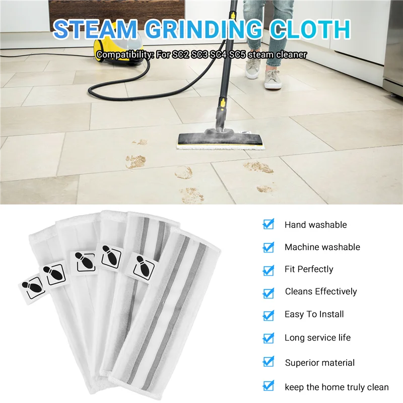 

【Лидер продаж】аксессуары для пароочистителя Karcher Easyfix SC2 SC3 SC4 SC5, дворники, насадки для пола, тряпки, швабра, круглые щетки, запасные части